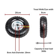 Carrello da giardino ruota in