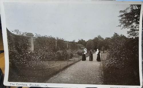 Antique postcard rouken glen - antique,